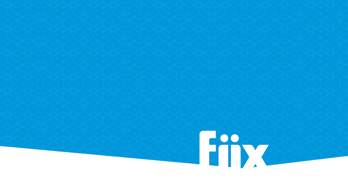 Fiix logo on pattern