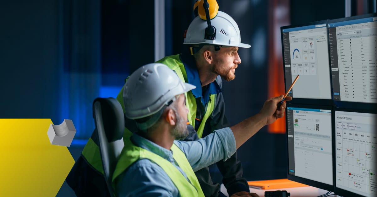 2 maintenance managers looking over Fiix CMMS dashboard