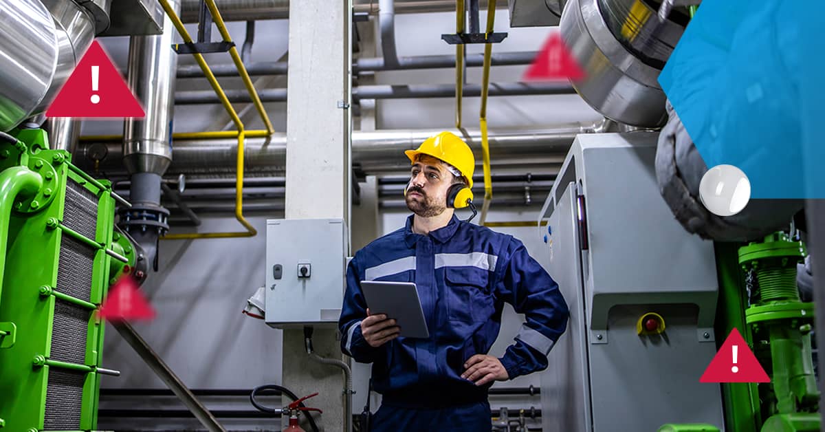 Technician man looking stressed out